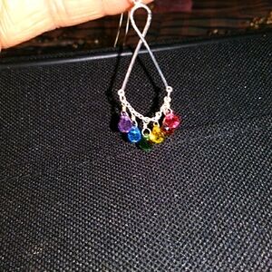 Sterling multi color necklace